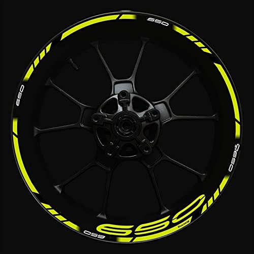 Felgenband Aufkleber-Set Für Vorder- Und Hinterradnabe Verbesserte Dekoration Für Kawasaki Z650 Motorrad Logo Z 650 Felgenaufkleber(Color:24) von ROANNY