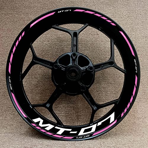 ROANNY Felgenband Komplettes Set für Yamaha MT-07 Motorradnaben-Modifikationsaufkleber Reflektierender Aufkleber (Color:13) von ROANNY