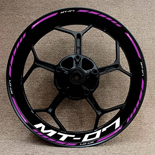 Felgenband Komplettes Set für Yamaha MT-07 Motorradnaben-Modifikationsaufkleber Felgendekoration Reflektierender Aufkleber(Color:14) von ROANNY