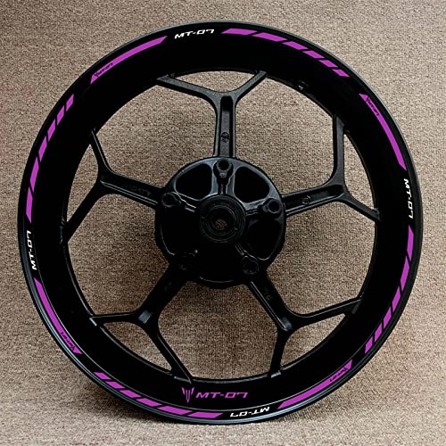 Felgenband Komplettes Set für Yamaha MT-07 Motorradnaben-Modifikationsaufkleber Felgendekoration Reflektierender Aufkleber(Color:4) von ROANNY