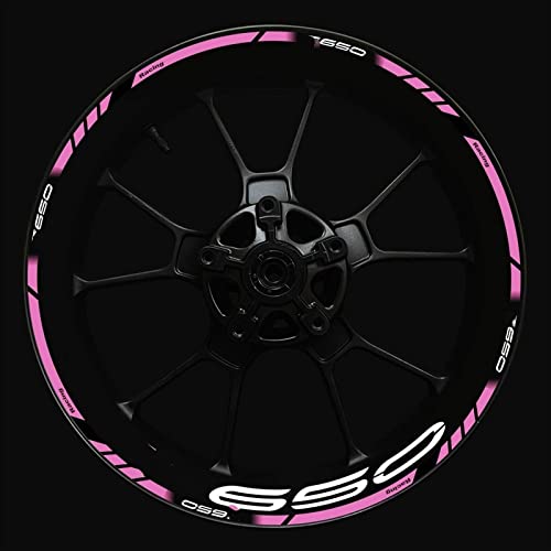 ROANNY Felgenband Aufkleber-Set Für Vorder- Und Hinterradnabe Verbesserte Dekoration Für Kawasaki Z650 Motorrad Logo Z 650 Felgenaufkleber(Color:20) von ROANNY