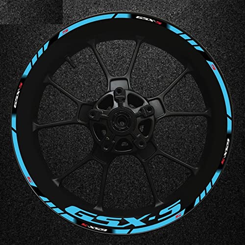 ROANNY Felgenband Motorrad Styling Rad Reifenstreifen Aufkleber Kreativer Felgenaufkleber Für Suzuki Gsx-s Gsx-s750 Gsxs1000 750 1000 600 2022 (Color : 11) von ROANNY