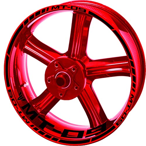 ROANNY Felgenband Reflektierendes Motorrad Mt09 Radaufkleber Felgenaufkleber Logo Kit Für Yamaha Mt 09 Sp 2020 2021 (Color : 2) von ROANNY