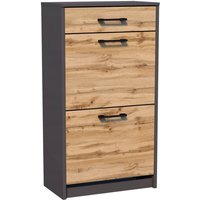 ROB - Schuhschrank 2D1S grafit-wotan mit Schubladenkommode von ROB