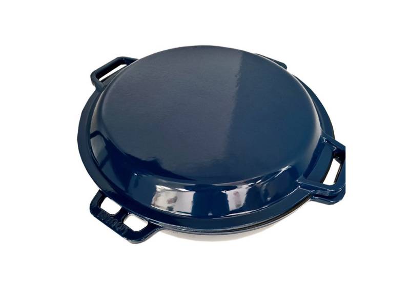 ROBARI Wok Kasan ROBARI 12 Liter mit Grilldeckel Gusseisen emailliert von ROBARI