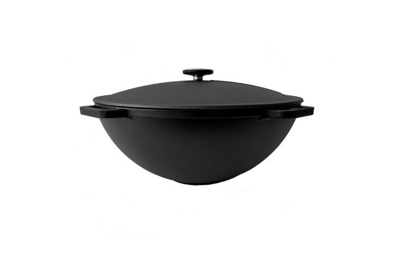 ROBARI Wok Kazan Gusseisen 15 Liter Kasan mit Deckel aus Gusseisen von ROBARI