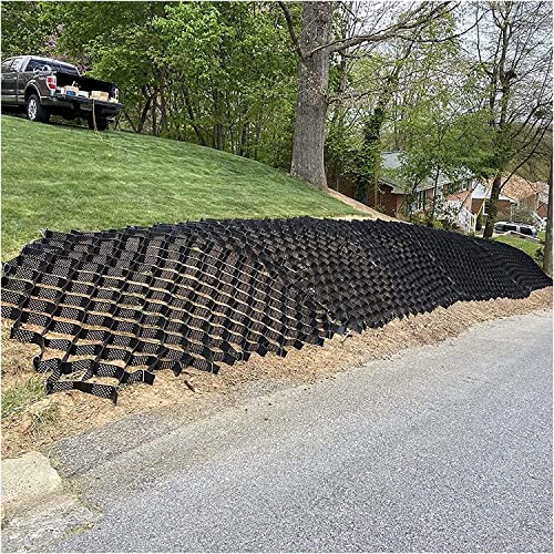 ROBAUN Garden Retaining Wall Grid Bodengitter 2" Tiefe - Durchlässige Schlamm-Hangkontrollgitter Perfekt for Gärten, Einfahrten, Gehwege, Böschungen(4x7m/13x23ft) von ROBAUN