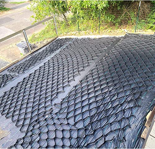 ROBAUN Garden Retaining Wall Grid Bodengitter for Parkplatzterrasse, Bodengitter 2 Zoll dick, durchlässige Polyethylen-Wabenpflastersteine(2x9m/6.5x29.5ft) von ROBAUN