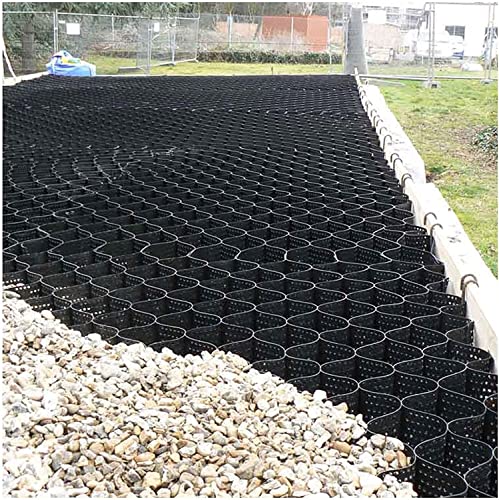 ROBAUN Garden Retaining Wall Grid Kies-Bodengitter, durchlässiges Sand-/Boden-/Kies-Stabilisierungsgitter, Bodengitter for Stützmauern, 16/19,7/23/26/29,5/32,8 ft L(1x4m/3.2x13ft) von ROBAUN