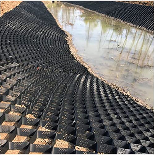 ROBAUN Garten-Stützmauergitter, Kies, Bodengitter für Böschung/steile Steigung, durchlässige Erdarbeiten, Waben, HDPE-Bodengitter 2/3/4/5/6 m breit (2 x 10 m) von ROBAUN