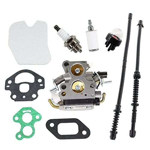 [Werkzeugzubehör] Vergaser-Kit ersetzen, kompatibel mit Husqvarna 135 140 435 435E 440E, kompatibel mit Jonsared CS2240 506450501, kompatibel mit Zama C1T-EL41A, kompatibel mit McCulloch CS410 von ROBAUN