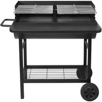 Holzkohlegrill 71x35,5cm mit Trolley - smoker one Robby von ROBBY