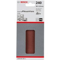 Schleifpapier C430 80x133 mm, Körnung: K240 Körnung, Packungsinhalt: 10 Stück - Bosch Schleifpapier C430 80x133 mm, Körnung: K240 Körnung, Packungsinhalt: 10 Stück - Bosch von Bosch