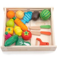 Robincool - Spieltablett Montessori Eco Fruit aus Ökologischem Holz 17 Inklusive Zubehör von ROBINCOOL