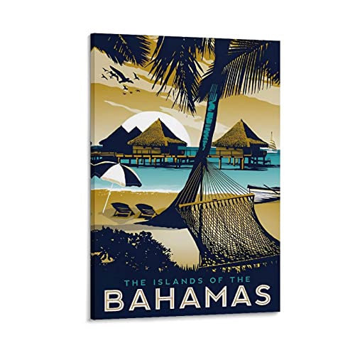 ROBLUX Bahamas-Inseln, Vintage-Reiseposter, See, 30 x 45 cm, Wandkunst, Kunstdruck, Leinwand, Kunst, Poster, modernes Familien-Schlafzimmer, Dekor-Poster von ROBLUX