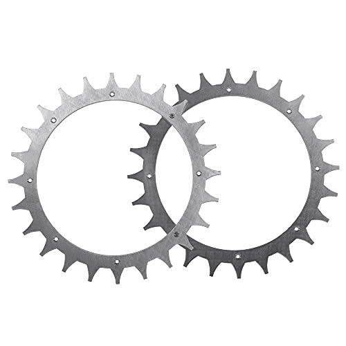 ROBO CLAWS Mähroboter Spikes aus Edelstahl für Modelle Yardforce 400Ri 280R, 3 mm, ⌀168 mm - Mähroboter Zubehör mit 12 x Edelstahlschrauben, Spikes entgratet von ROBO CLAWS