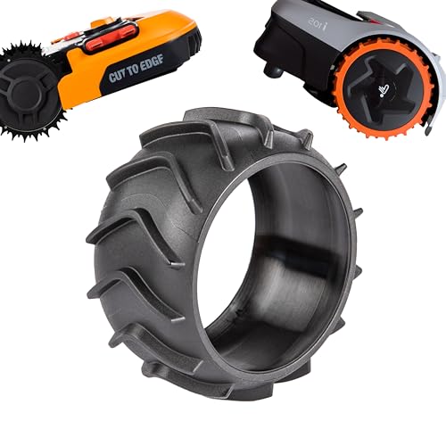 ROBO CLAWS Radschutz für Mähroboter XL - Traktionsverbesserung Überzug für Worx Landroid, Segway Navimov Zubehör für Modelle S300 M500 M700 L800 L1000 (Plus) i105E i108E, Radvergrößerung auf 90 cm von ROBO CLAWS