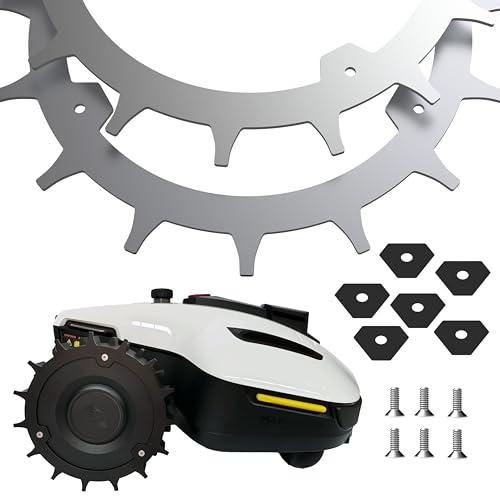 ROBO CLAWS Spikes für MAMMOTION YUKA Mini – Edelstahl – Traktionsspikes für Mähroboter – 6X Schrauben & Distanzscheiben – Selbstzentrierend – Rutschschutz & Rasenpflege Zubehör von ROBO CLAWS