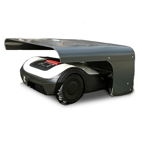 ROBOT PROTECT Compact Mähroboter Unterstand 60 x 43 x 30 cm | wetterfest + UV-Schutz | Füße aus Edelstahl | Montagematerial im Lieferumfang enthalten | Made in Europe von ROBOT PROTECT