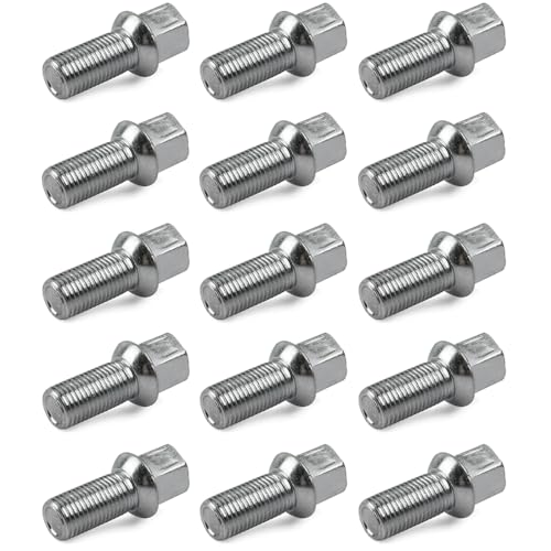 ROBUST 15x Radschrauben Radbolzen M14x1,5 mm für Audi A2 A3 A4 TT Seat Ibiza Leon Skoda Fabia Octavia Superb Volkswagen Arteon Caddy Golf Polo Touran T-Roc 431601139A 8D0601139A von ROBUST CAR PARTS
