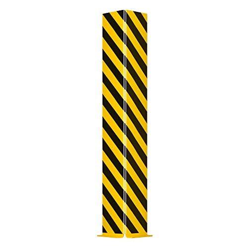 ROBUSTO Anfahrschutzprofil L, zum Aufdübeln, gelb/schwarz, Höhe 100 cm aus Folie, Art.-Nr. 70375 von ROBUSTO
