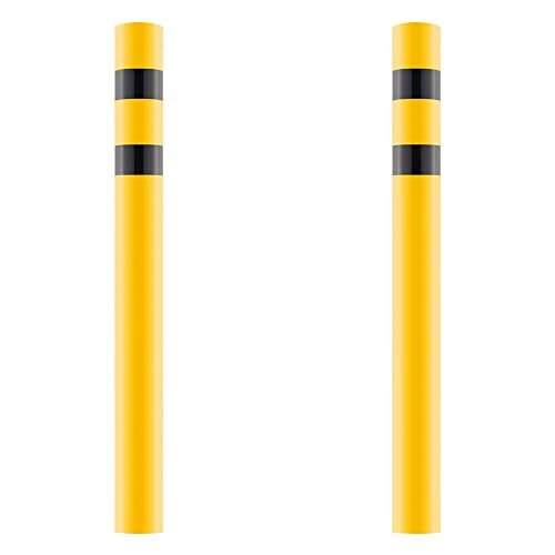 ROBUSTO BIGPACK 2 x Rammschutzpfosten XXL, zum Einbetonieren, gelb/schwarz, Ø 15,9 cm aus Stahl, Art.-Nr. 64055 von ROBUSTO