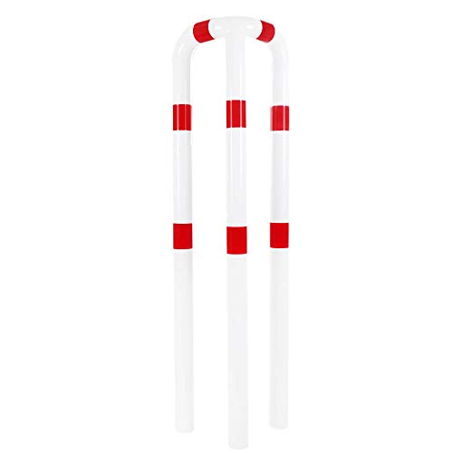 ROBUSTO Eckschutzbügel zum Einbetonieren, 90 Grad, 115 cm hoch, rot weiß, aus Stahl, aus Stahl, Art.-Nr. 40950 von ROBUSTO