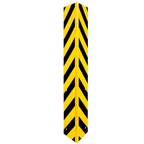 ROBUSTO Eckschutzwinkel 90° gelb/schwarz, Aufdübeln, Schutz vor Anfahrschäden, 100x10 cm, aus Stahl, Folie, Art.-Nr. 31300 von ROBUSTO