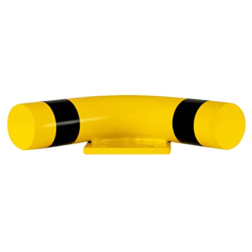 ROBUSTO 90° Rammschutz-Eckstück, SL 25 cm, gelb/schwarz, Rammschutzbalken-System, aus Stahl, Art.-Nr. 607279 von ROBUSTO