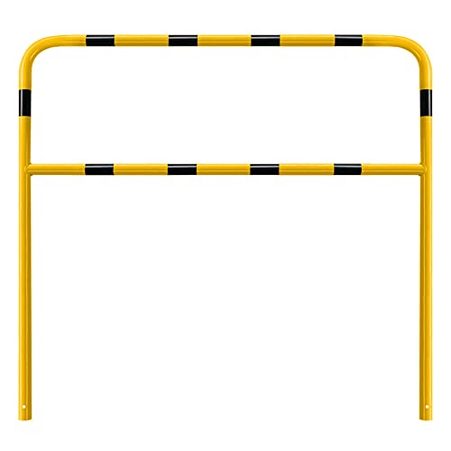 ROBUSTO Rammschutzbügel ECO mit Knieholm, einbetonieren, gelb/schwarz, 150x100 cm, aus Stahl, Art.-Nr. 607142 von ROBUSTO
