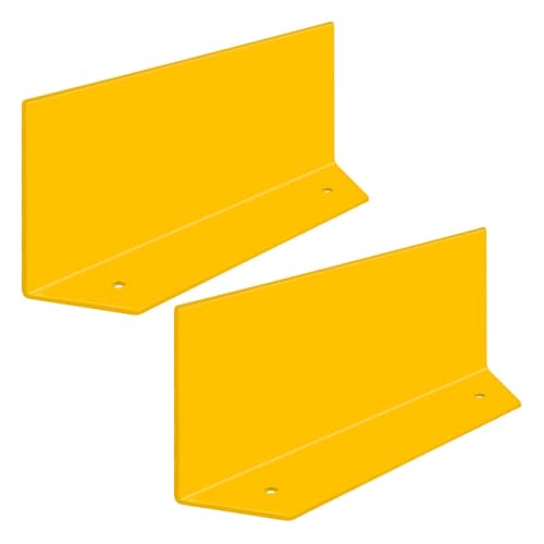 ROBUSTO Winkelschienen Eckanfahrschutz-Set, zum Aufdübeln, gelb, Stahl, 20 x 10 x 50 cm, Art.-Nr. 611230 | Anfahrschutz Wand | Flächenschutzprofil | Regal Anfahrschutz von ROBUSTO