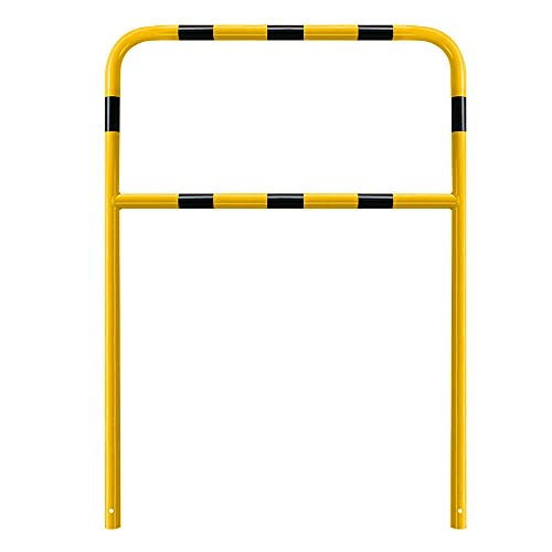 ROBUSTO Rammschutzbügel ECO mit Knieholm, einbetonieren, gelb/schwarz, 100x100 cm, aus Stahl, Art.-Nr. 607141 von ROBUSTO