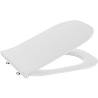 Roca Doppel-Slim-Toilettendeckel The Gap SQUARE mit Fallbremse – Softclose, aus Urea, abnehmbar, weiß (A801472003) von ROCA