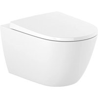 Roca - Ona Toilettenschüssel ohne Flansch und unsichtbare Befestigungen + Soft Close Sitz (Onarimless) von ROCA