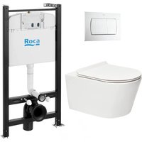 Roca Pack Roca Active Trägerrahmen + wc sat ohne Flansch und unsichtbare Befestigungen + weiße Platte (RocaActiveSATrimless-1-DE - Swiss Aqua Roca Pack Roca Active Trägerrahmen + wc sat ohne Flansch und unsichtbare Befestigungen + weiße Platte (RocaActiveSATrimless-1-DE - Swiss Aqua von ROCA