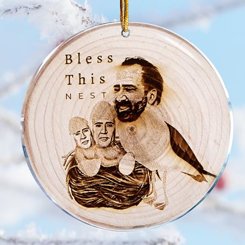 Weihnachtsschmuck – Gag Gifts – böse freche Geschenke – weißer Elefant – Strumpffüller (Nicolas Cage – Bless This Nest) von ROCI