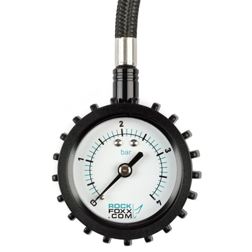 Reifendruck Schnellablass Tool, 0,5-4 Bar, mit Tasche, Offroad Luftdruckprüfer von ROCK FOXX. COM