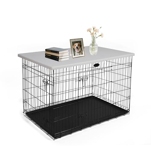 Rockever 96,5 cm Hundekäfig-Topper Arbeitsplatte für 91,4 cm Hundekäfig, Kunststoff-Hundehütten-Topper, rutschfeste Haustierbox-Tischauflage mit Schrauben, leicht zu reinigen (Kiste nicht im Rockever 96,5 cm Hundekäfig-Topper Arbeitsplatte für 91,4 cm Hundekäfig, Kunststoff-Hundehütten-Topper, rutschfeste Haustierbox-Tischauflage mit Schrauben, leicht zu reinigen (Kiste nicht im von ROCKEVER