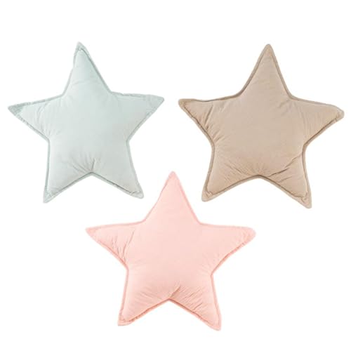 ROCKING GIFTS 3 Stern-Kissen, Modell für Kinder, Dekoration, Kinderzimmer, Polyester, 40 cm von ROCKING GIFTS