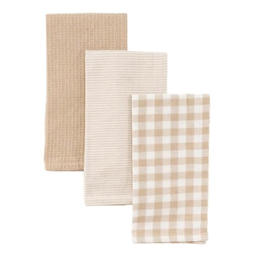 ROCKING GIFTS 3er-Set Geschirrtücher aus Baumwolle, Beige und Weiß, 50 x 50 cm ROCKING GIFTS 3er-Set Geschirrtücher aus Baumwolle, Beige und Weiß, 50 x 50 cm von ROCKING GIFTS