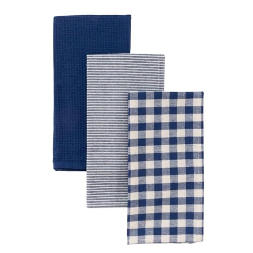ROCKING GIFTS 3er-Set Geschirrtücher aus Baumwolle, Blau und Weiß, 50 x 50 cm ROCKING GIFTS 3er-Set Geschirrtücher aus Baumwolle, Blau und Weiß, 50 x 50 cm von ROCKING GIFTS