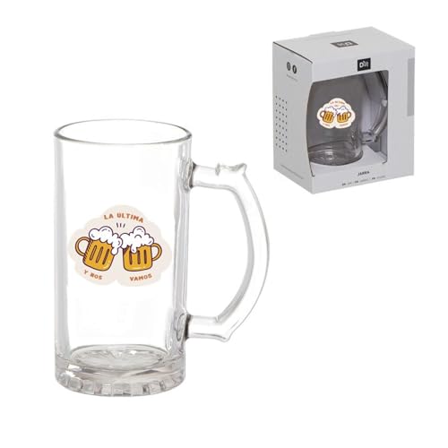 ROCKING GIFTS Bierkrug, 500 ml, robustes Glas, für Party, Zuhause, Geschenk von ROCKING GIFTS