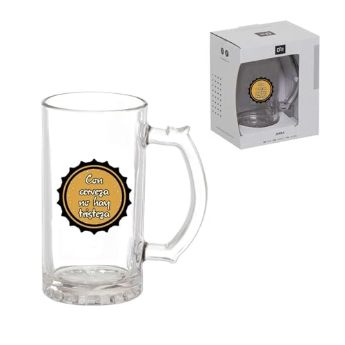 ROCKING GIFTS Bierkrug, 500 ml, robustes Glas, für Party, Zuhause, Geschenk von ROCKING GIFTS