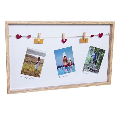 ROCKING GIFTS Bilderrahmen, 40 x 30 cm, MDF-Holz, Fotoclips, Fotorahmen, dekorativer Bilderrahmen ROCKING GIFTS Bilderrahmen, 40 x 30 cm, MDF-Holz, Fotoclips, Fotorahmen, dekorativer Bilderrahmen von ROCKING GIFTS