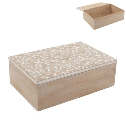 ROCKING GIFTS Blattbox, 24 x 16 cm, Holz, zur Aufbewahrung des Büros von ROCKING GIFTS