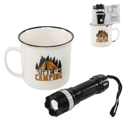 ROCKING GIFTS Campingbecher, 400 ml, mit Taschenlampe, Edelstahl, isoliert, tragbar, robust ROCKING GIFTS Campingbecher, 400 ml, mit Taschenlampe, Edelstahl, isoliert, tragbar, robust von ROCKING GIFTS