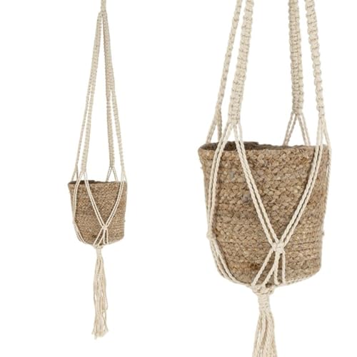 ROCKING GIFTS Hängekorb aus Jute-Weide, Braun, Boho-Dekoration, eleganter Innenbereich, Kunstpflanze, 17 cm ROCKING GIFTS Hängekorb aus Jute-Weide, Braun, Boho-Dekoration, eleganter Innenbereich, Kunstpflanze, 17 cm von ROCKING GIFTS