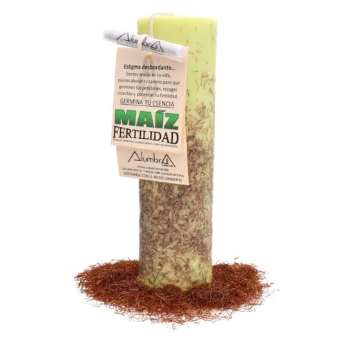 ROCKING GIFTS Handgefertigte Kerze mit Mais – verbessert die Fruchtbarkeit und harmonisiert Ihr Zuhause, natürliche Inhaltsstoffe, handgefertigt, ideal für Wohlfahrtsritual, langlebig und frei von ROCKING GIFTS Handgefertigte Kerze mit Mais – verbessert die Fruchtbarkeit und harmonisiert Ihr Zuhause, natürliche Inhaltsstoffe, handgefertigt, ideal für Wohlfahrtsritual, langlebig und frei von von ROCKING GIFTS