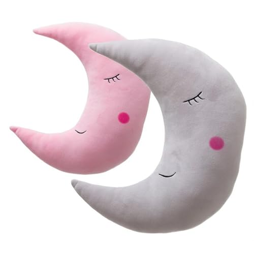 ROCKING GIFTS Mondkissen x2 Modelle Form Dekokissen Schlafzimmer 39 cm weiches Polyester ROCKING GIFTS Mondkissen x2 Modelle Form Dekokissen Schlafzimmer 39 cm weiches Polyester von ROCKING GIFTS