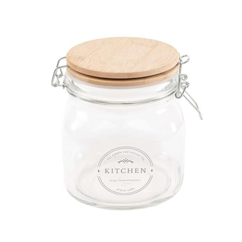 ROCKING GIFTS Royal Kitchen Vorratsdose, 750 ml, Glas, transparent von ROCKING GIFTS